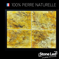 Illuminated stone sheet - Tiles to measure