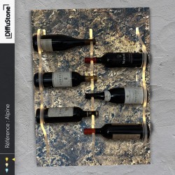 Porte-bouteilles en pierre lumineuse ALPINE – Design DiffuStone®