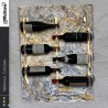 Porte-bouteilles en pierre lumineuse COLORADO – Design DiffuStone®