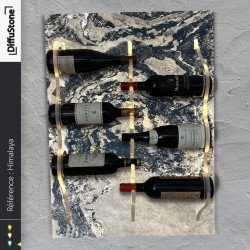 Porte-bouteilles en pierre lumineuse HIMALAYA – Design DiffuStone®