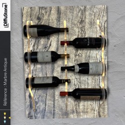 Porte-bouteilles en pierre lumineuse Marbre Antique– Design DiffuStone®