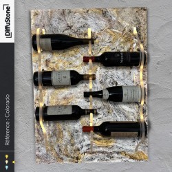 COLORADO Leuchtstein-Flaschenhalter - DiffuStone® Design