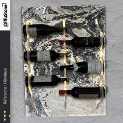 Portabotellas de piedra luminosa HIMALAYA - diseño DiffuStone