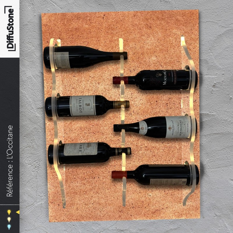 Portabotellas de piedra luminosa OCCITANE - diseño DiffuStone