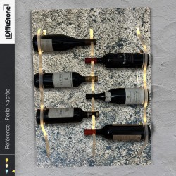 Porte-bouteilles en pierre lumineuse PERLE NACREE– Design DiffuStone®