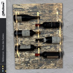 ROSE DES SABLES luminous stone bottle holder - DiffuStone® design