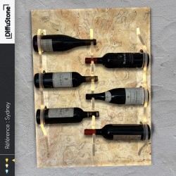 Porte-bouteilles en pierre lumineuse SYDNEY – Design DiffuStone®