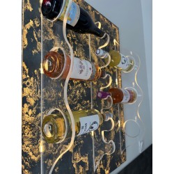 Porte-bouteilles en pierre lumineuse PYRENEENNE – Design DiffuStone®