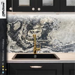 HIMALAYA - TRANSLUCIDE - Feuille de Pierre DiffuStone -1220x2440mm