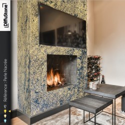 Perle Nacrée - TRANSLUCIDE - Feuille de Pierre DiffuStone -1220x2440mm