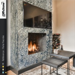 Perle Nacrée - TRANSLUCIDE - Feuille de Pierre DiffuStone -1220x2440mm