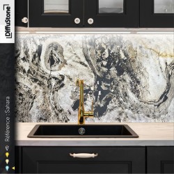 SAHARA - TRANSLUCIDE - Feuille de Pierre DiffuStone -1220x2440mm