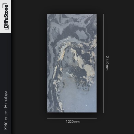 HIMALAYA - TRANSLUCIDE - Feuille de Pierre DiffuStone -1220x2440mm