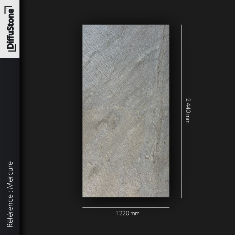 Mercure   - TRANSLUCIDE - Feuille de Pierre DiffuStone -1220x2440mm