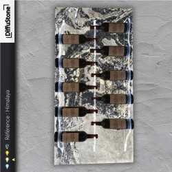 HIMALAYA Leuchtstein-Flaschenhalter - DiffuStone® Design