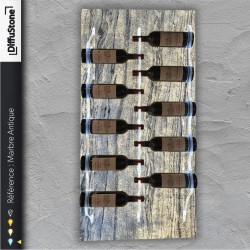 Porte-bouteilles en pierre lumineuse Marbre Antique– Design DiffuStone®