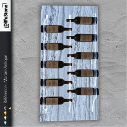 Portabottiglie in marmo antico in pietra luminosa - Design DiffuStone