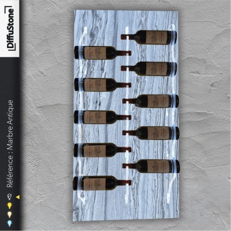 Botellero Piedra Luminosa Mármol Antiguo - Design DiffuStone