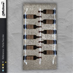 Porte-bouteilles en pierre lumineuse PERLE NACREE– Design DiffuStone®