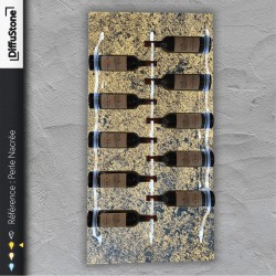 Porte-bouteilles en pierre lumineuse PERLE NACREE– Design DiffuStone®