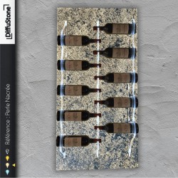 Porte-bouteilles en pierre lumineuse PERLE NACREE– Design DiffuStone®