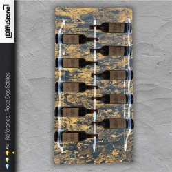 Portabotellas de piedra luminosa ROSE DES SABLES - Diseño DiffuStone