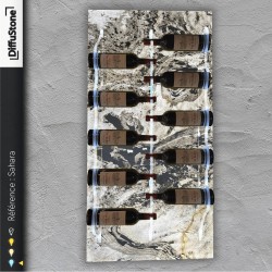 Porte-bouteilles en pierre lumineuse SAHARA  – Design DiffuStone®