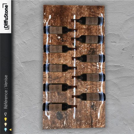 Porte-bouteilles en pierre lumineuse VENISE – Design DiffuStone®