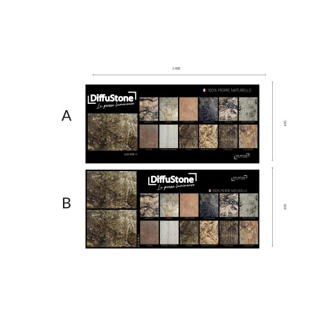 Expositor vertical - Diseño DiffuStone