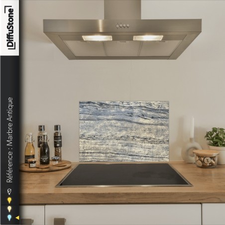 Fond de hotte DiffuStone – Marbre Antique – 60 × 45 cm