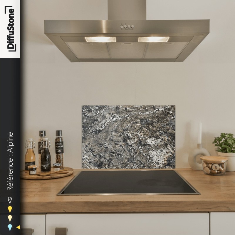 Fond de hotte DiffuStone – Alpine – 60 × 45 cm