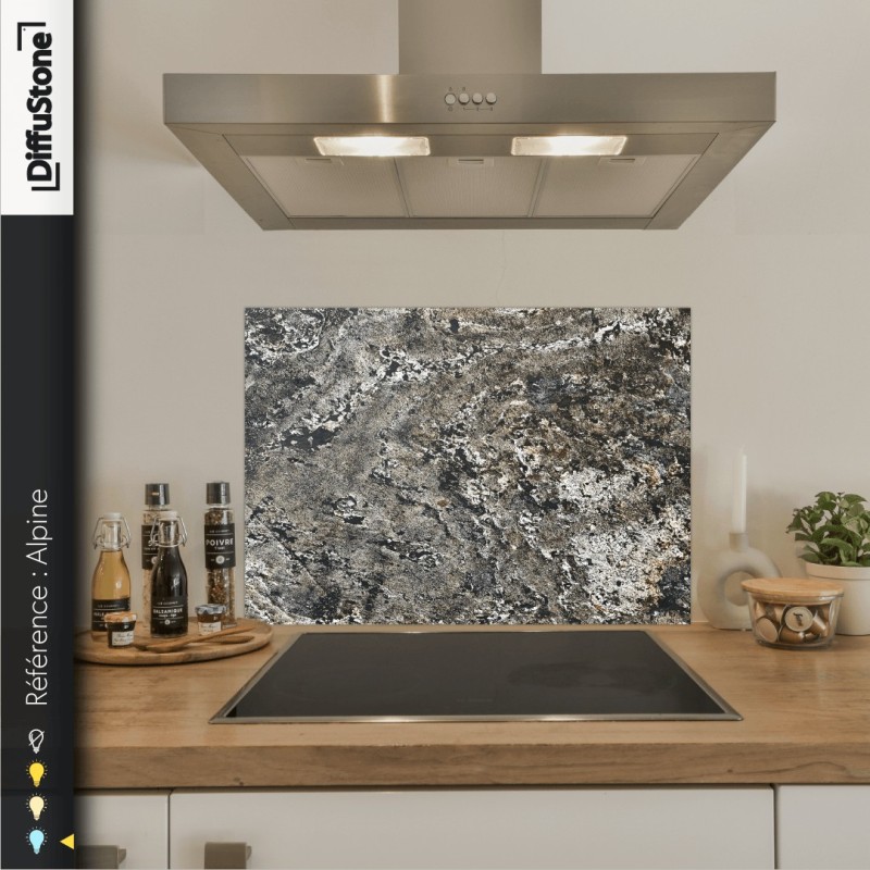 Fond de hotte DiffuStone – Alpine – 90 × 60 cm