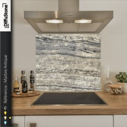 Fond de hotte DiffuStone – Marbre Antique – 90 × 90 cm