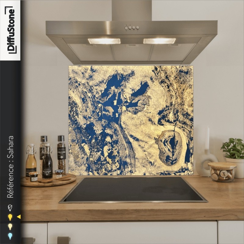 Fond de hotte DiffuStone – Sahara – 90 × 90 cm