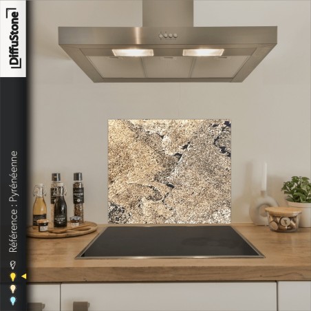Fond de hotte DiffuStone – Pyrénéenne – 60 × 60 cm